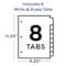 Avery Write & Erase Pocket Plastic Dividers, 8-Tab Set, Multicolor, 24PK 16177 - alternate 4