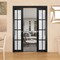 Sartodoors Sliding French Double Pocket Doors Frosted Glass 12 Lites, Felicia 3312 Matte Black, Kit Trims Rai FELICIA3312DP-BLK-4884 - alternate 3