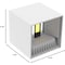 Leeki Outdoor Wall Light Cube, White, 12W LKI-1059 - alternate 5