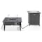 Leisuremod Walbrooke Patio Square Fire Pit and Tank Holder with Slats Design, Grey WGRS-27-20-GL - alternate 4
