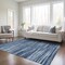 Homeroots 8' X 10' Blue And Navy Blue Abstract Washable Indoor Outdoor Area Rug 613082 - alternate 6