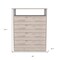 Homeroots 33" Oak Four Drawer Dresser 534946 - alternate 5