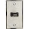 Black Box Av Stainless Wallplate, Single Gang, 1 WP831 - alternate 2
