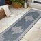 Jonathan Y Arden Vintage Casual Medallion Blue/Cream 2 ft. x 8 ft. Indoor/Outdoor Runner Rug SMB300C-28 - alternate 5