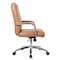 Boss Office Products Conference Chair, Chrome Arms, Caramel Vinyl, Chrome Base B696CRB-CML - alternate 4