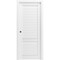 Sartodoors Sliding Pocket Door 24 x 96 inches, Louver 3388 White Silk, Kit Rail Hardware, Solid Wood Interio LOUVER3388PD-WS-36 - alternate 1