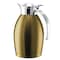 Service Ideas Nicollet Series 1-Liter Stainless Vacuum Insulated Carafe with Flip-Top Lid in Vintage Gold NIC10BSVG - alternate 4