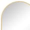 Homeroots 30" Gold Metal Arch Framed Accent Mirror 719124 - alternate 3