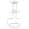 Gibson Home 13 Piece Espresso Mug and Saucer Set with Stand in White and Black 65631.13RM - alternate 4