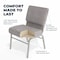 Flash Furniture Fabric Church Chair, Gray XU-CH0221-GY-SV-BAS-GG - alternate 6