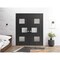 Vdomdoors Solid French Double Doors 56 x 96in, Matte Black W/ Frosted Glass, Closet Bedroom Sturdy Doors SETE6933DD-BLK-5696 - alternate 1