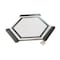 Apollo Tile Aureole 8.66 in. x 9.84 in. Matte White and Black Porcelain Hexagon Wall and Floor Tile (8.07 sq ft/case) - 18 Sheets APLENC88DAYA - alternate 6