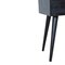 Homeroots 22" Black Solid Wood Square One Drawer Nightstand 651609 - alternate 11