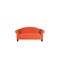 Homeroots 92" Orange Velvet Sofa With Black Legs 530490 - alternate 4