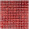 Apollo Tile Skosh 11.6 in. x 11.6 in. Glossy Ruby Red Glass Mosaic Wall and Floor Tile 18.69 sqft/case, 20PK APLNB88RD229A - alternate 1