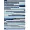 Homeroots 9' X 12' Blue Gray And Ivory Striped Washable Indoor Outdoor Area Rug 613264 - alternate 7
