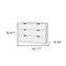 Homeroots 42" White Six Drawer Dresser 518026 - alternate 4