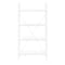 Homeroots 48" White Metal and Wood Four Tier Etagere Bookcase 489799 - alternate 1