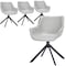 Leisuremod Markley Swivel Leather Dining Arm Chair with Iron Legs, 4PK ESCBL-26-LGR4 - alternate 1