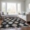 Homeroots 9' X 12' Black Ivory And Taupe Southwestern Washable Indoor Outdoor Area Rug 615120 - alternate 4