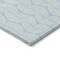 Homeroots 9' X 12' Sky Blue And Beige Ogee Washable Indoor Outdoor Area Rug 601654 - alternate 4