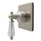 Kingston Brass Single-Handle Six-Way Diverter Valve with Square Trim Kit, Brushed Nickel KS4048WLL - alternate 1