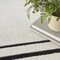 Homeroots 5' X 7' Ivory And Black Indoor Outdoor Area Rug 545531 - alternate 5