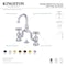 Kingston Brass Bridge Bathroom Faucet with Brass Pop-Up, Antique Brass KS7993AX - alternate 2