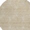 Homeroots 8' Beige And Ivory Round Geometric Washable Indoor Outdoor Area Rug 614055 - alternate 6