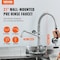 Vevor Commercial Wall Mount Kitchen Sink Faucet Pre-Rinse Sprayer 21" Height 5803A-12-21 - alternate 6