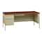 Hirsh Left-Hand Single Pedestal File Office Desk W/ Center Drawer, 30 in D X 29.5 in H, 66 in W X 20097 - alternate 1
