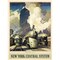 Homeroots New York Railroad Vintage Travel Unframed Print Wall Art 394271 - alternate 1
