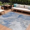 Homeroots 9' X 12' Blue And Ivory Abstract Washable Indoor Outdoor Area Rug 617624 - alternate 1