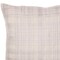 Homeroots 20" Ivory Check Cotton Blend Throw Pillow With Embroidery 549440 - alternate 4