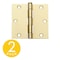 Global Door Controls 3.5 in Leaf W x 3.5 in Leaf H, Silver CP-3535-US4-M - alternate 1