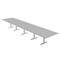 Skutchi Designs 20ft Conference Table W/ Power Unit | 20 Person Modular Rectangular Meeting Table | Harmony Series HAR-REC-48x240-T-U779-NA - alternate 1