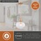 Vaxcel Linden 1-Light Muted Brass Gold Globe Pendant Light with Clear Ribbed Glass Shade Art Deco P0457 - alternate 5