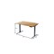 Homeroots 48" Adjustable Brown and Gray Stainless Steel Computer Desk 397741 - alternate 3