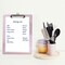 Acrimet 3 Pack Clipboard Letter Size Low Profile Clip & Side Rulers, Durable Plastic, Clear Pink, 3PK 134.8 - alternate 2