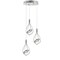 Jonathan Y Orion 11.5" Adjustable Modern Integrated 3-Light Cluster LED Metal Pendant, Chrome JYL7033A - alternate 5