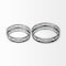 Homeroots Set of Two Black Round Metal And Mirrored Glass Vanity Trays 376025 - alternate 6