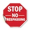 Signmission Stop No Trespassing, 10 Inch X 10 Inch, Vinyl Decal OC-D-10-269 - alternate 1