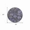 Homeroots 8' Purple And Black Round Damask Washable Indoor Outdoor Area Rug 609102 - alternate 4