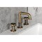 Kingston Brass Widespread Bathroom Faucet with Push Pop-Up Drain, Antique Brass KS1413RNX - alternate 4