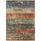 Homeroots 10' X 14' Fern Green Black And Terra Cotta Striped Washable Indoor Outdoor Area Rug 605984 - alternate 7