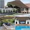 Wrightmaster 8 ft. x 8 ft. Square Heavy Weight Sun Shade Sail in Brown, 95% UV Blockage, Patio and Pool Cover ZR-0808BW - alternate 7