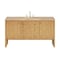 James Martin Vanities Hudson 60" Single Vanity, Light Natural Oak, w/ 3 CM Tajnar Eclos Top 435-V60S-LNO-3TJR - alternate 1