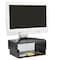 Homeroots Black Adjustable Five Level Ergonomic Monitor Stand 473008 - alternate 4