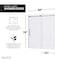 Anzzi 60 in. by 76 in. Frameless Sliding Shower Door in Gunmetal w/ Clear Tempered Glass & Tsunami Guard SD-AZ13-02GB - alternate 8