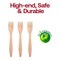 Smarty Had A Party Natural Birch Eco-Friendly Disposable Dinner Forks (600 Forks), 600PK 4661FK-CASE - alternate 7